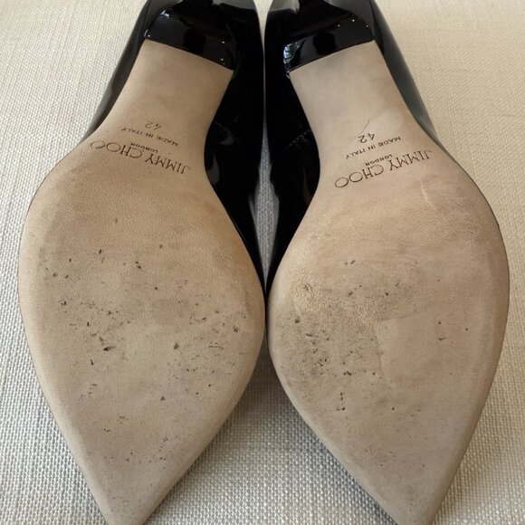 Jimmy Choo Anouk Black Patent Leather Heels - Picture 14 of 16